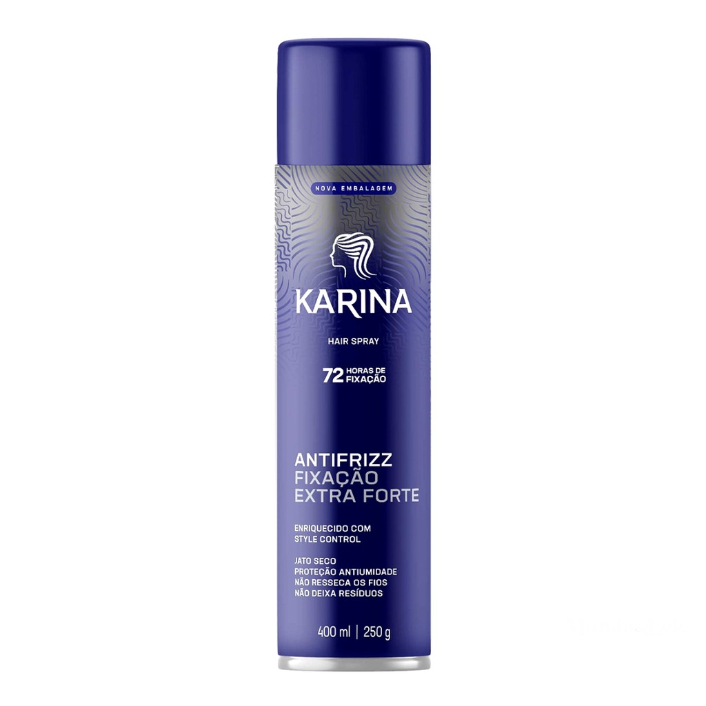 HAIR SPRAY KARINA FIXAÇÃO EXTRA FORTE 400ML