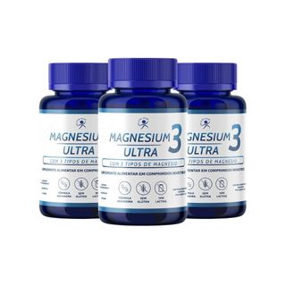 Magnesium 3 Ultra (3 Frascos) Dimalato, Taurato, Quelado
