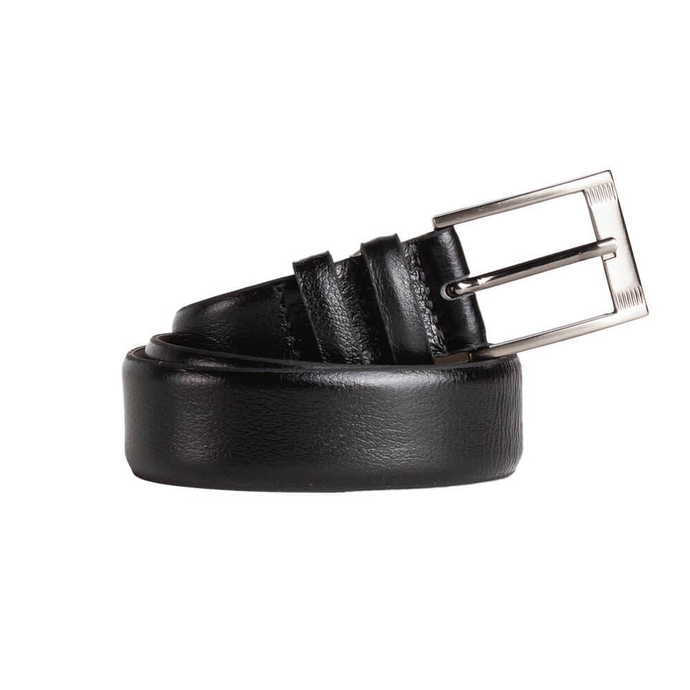 Cinto de Couro Masculino Fasolo Casual T136143 Preto
