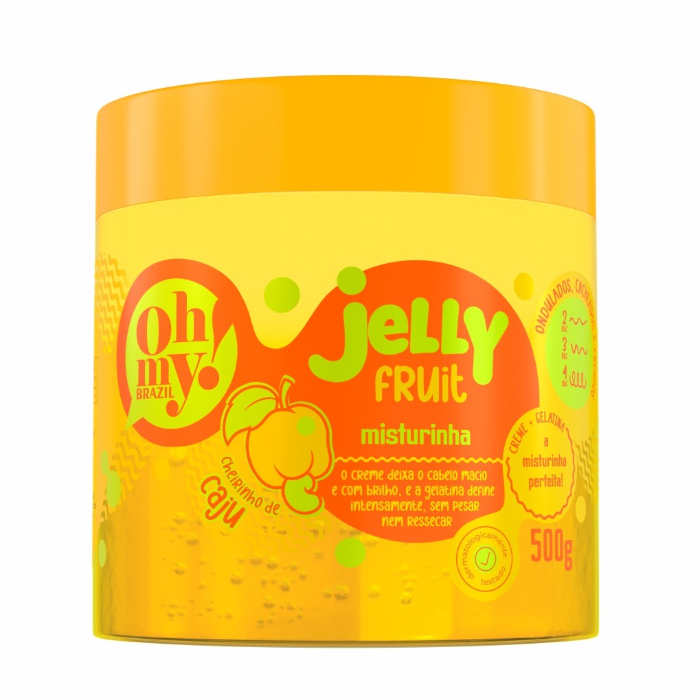 Jelly Fruit Misturinha 500g Oh My | Finalizador para cabelos ondulados, cacheados e crespos