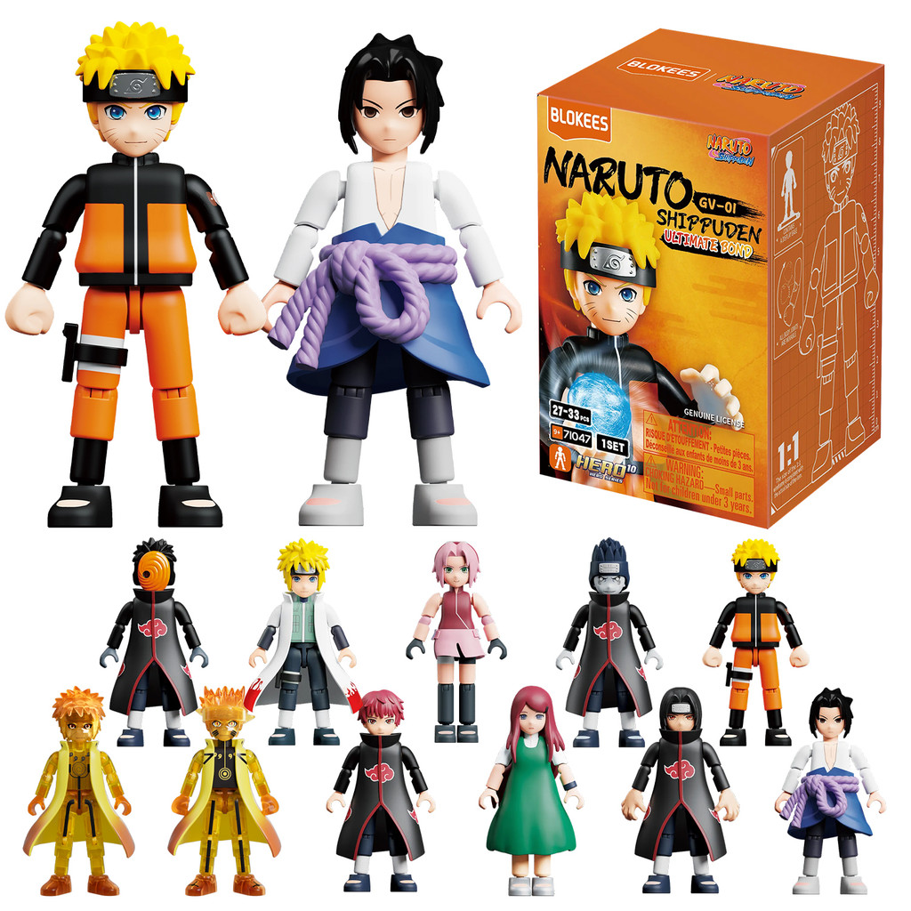 Boneco Naruto Shippuden Ultimate Bond Blokees Articulado Colecionador 10 Cm