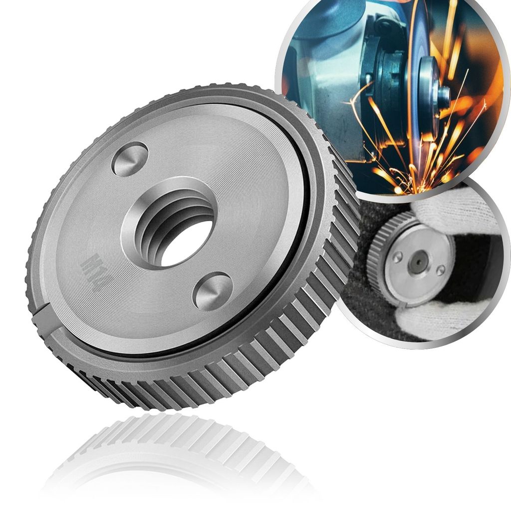 Porca De Troca Flange Aço Universal M14 Para Esmerilhadeira Angular Aperto Rápido Lixadeira
