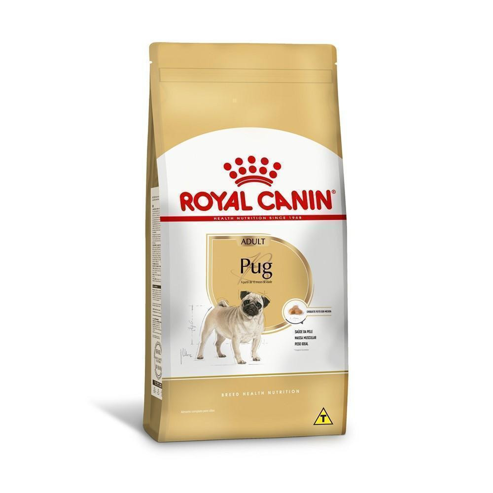Ração Seca Royal Canin para Cães Adultos da Raça Pug - 7,5 Kg