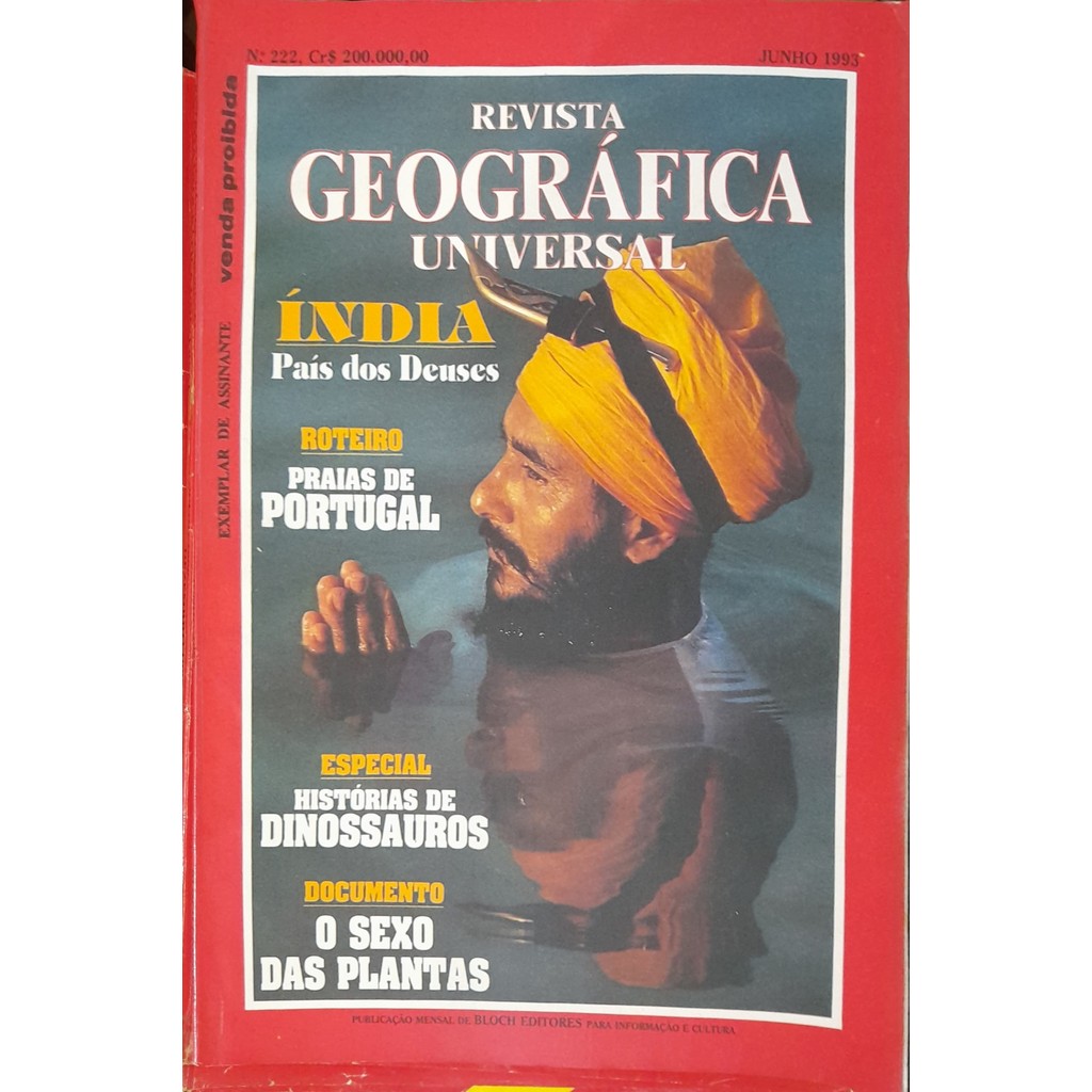 Revista Geográfica Universal nº 222 Junho 1993 de Bloch 8000694