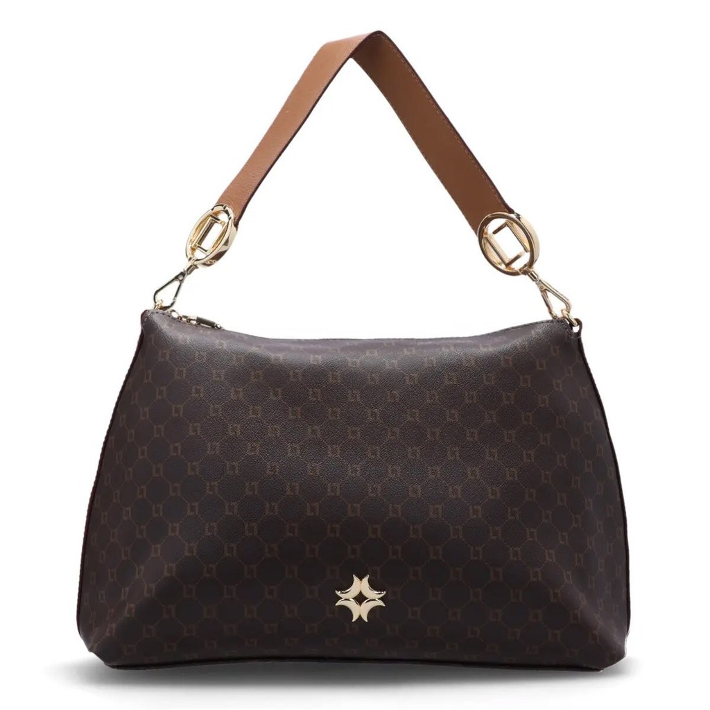 Bolsa Luz da Lua Mocca Amêndoa Monograma Feminina Original