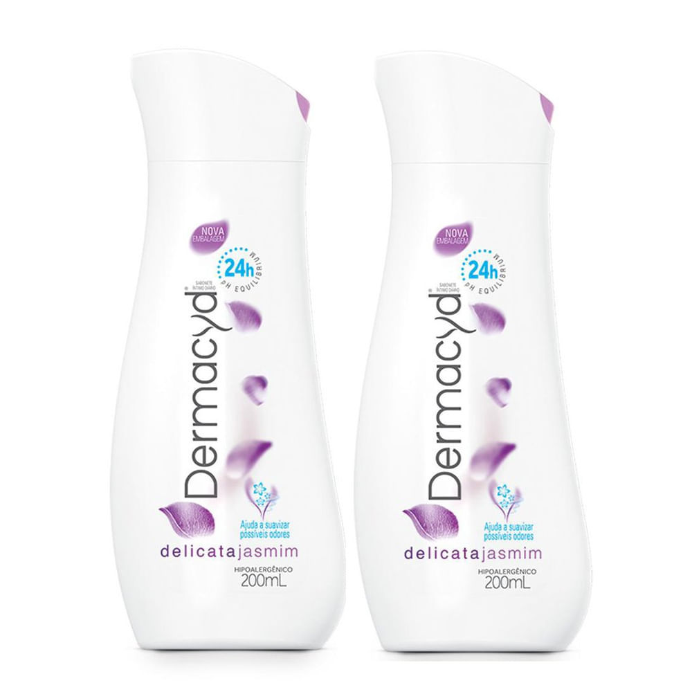 Kit 2 Sabonete Líquido Íntimo Dermacyd Delicata 200ml em Oferta na Shopee