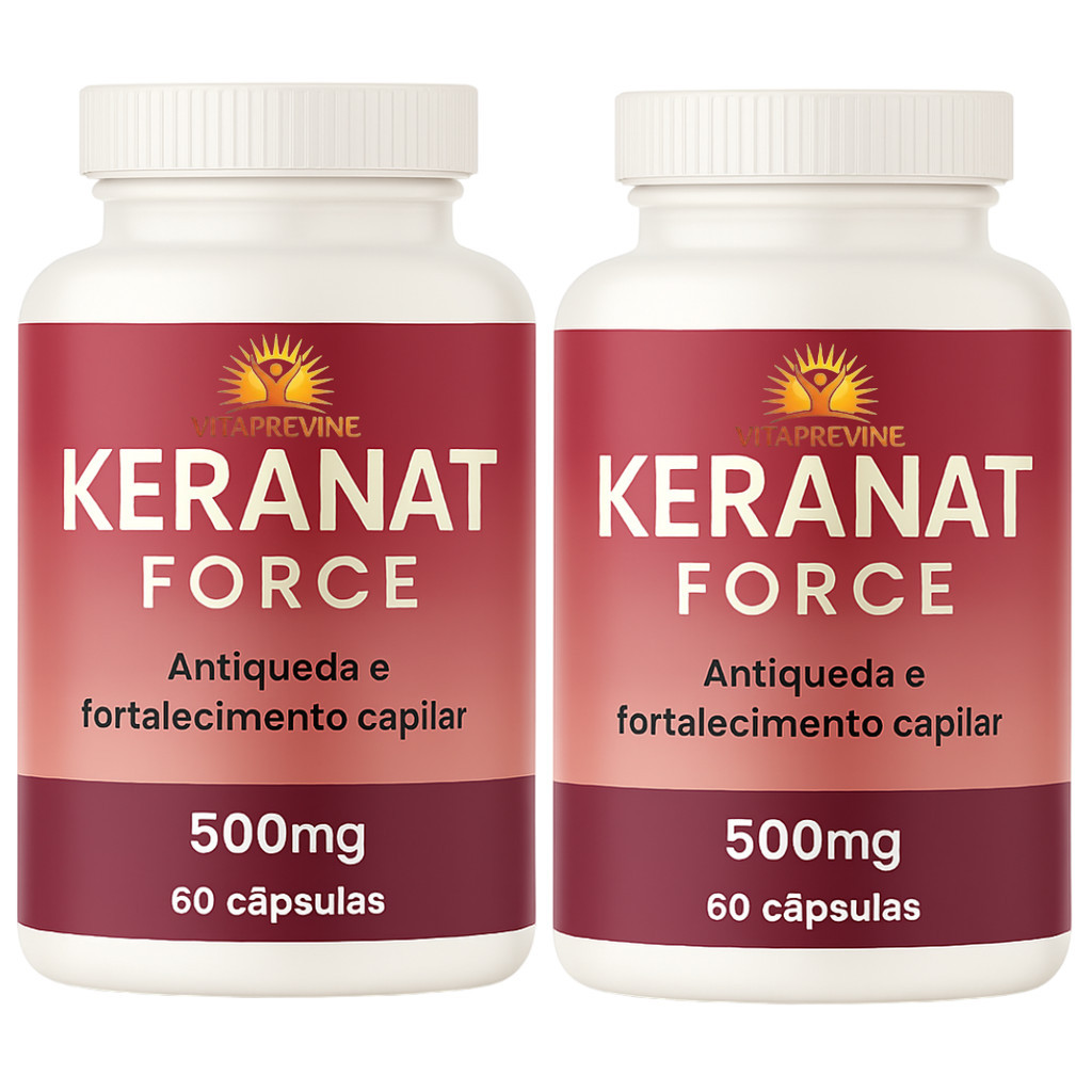 2x Keranat Force 60 cápsulas 500mg - Original | Envio Imediato em Oferta na Shopee