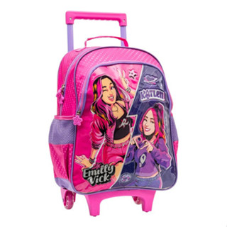 Mochila Infantil De Rodinhas Emilly Vick Escolar Xeryus Pink Emily vick oficial em Oferta na Shopee