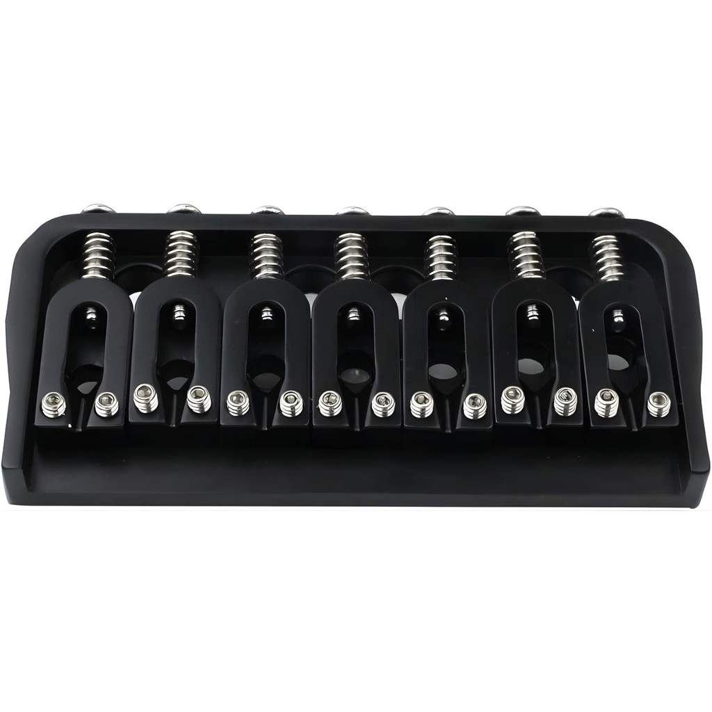 Ponte Bridge Fixa Metálica Hardtail Para Guitarra de 7 Cordas - Saddles em Zinco