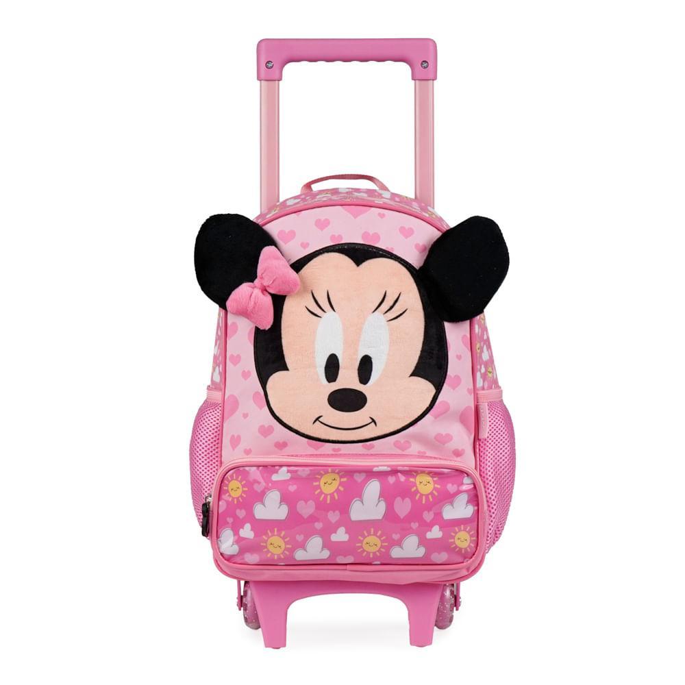 Mochila de Rodinha Feminina Infantil Minnie Baby Rosa Claro em Oferta na Shopee