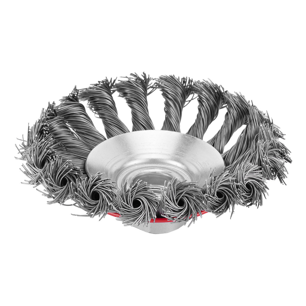 ESCOVA CIRCULAR DE ACO CARBONO 100 MM ROSCA M14 1PC MTX em Oferta na Shopee