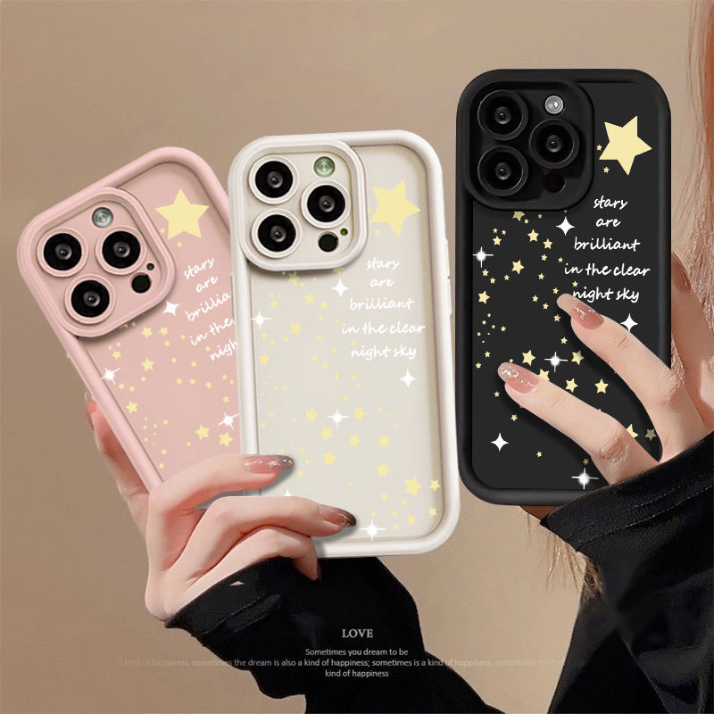 Estrelinha Capa Anti-Queda Adequada Para iPhone 11 12 13 14 15 16 17 Pro Max À Prova D'água De Choque E Dissipação De Ca