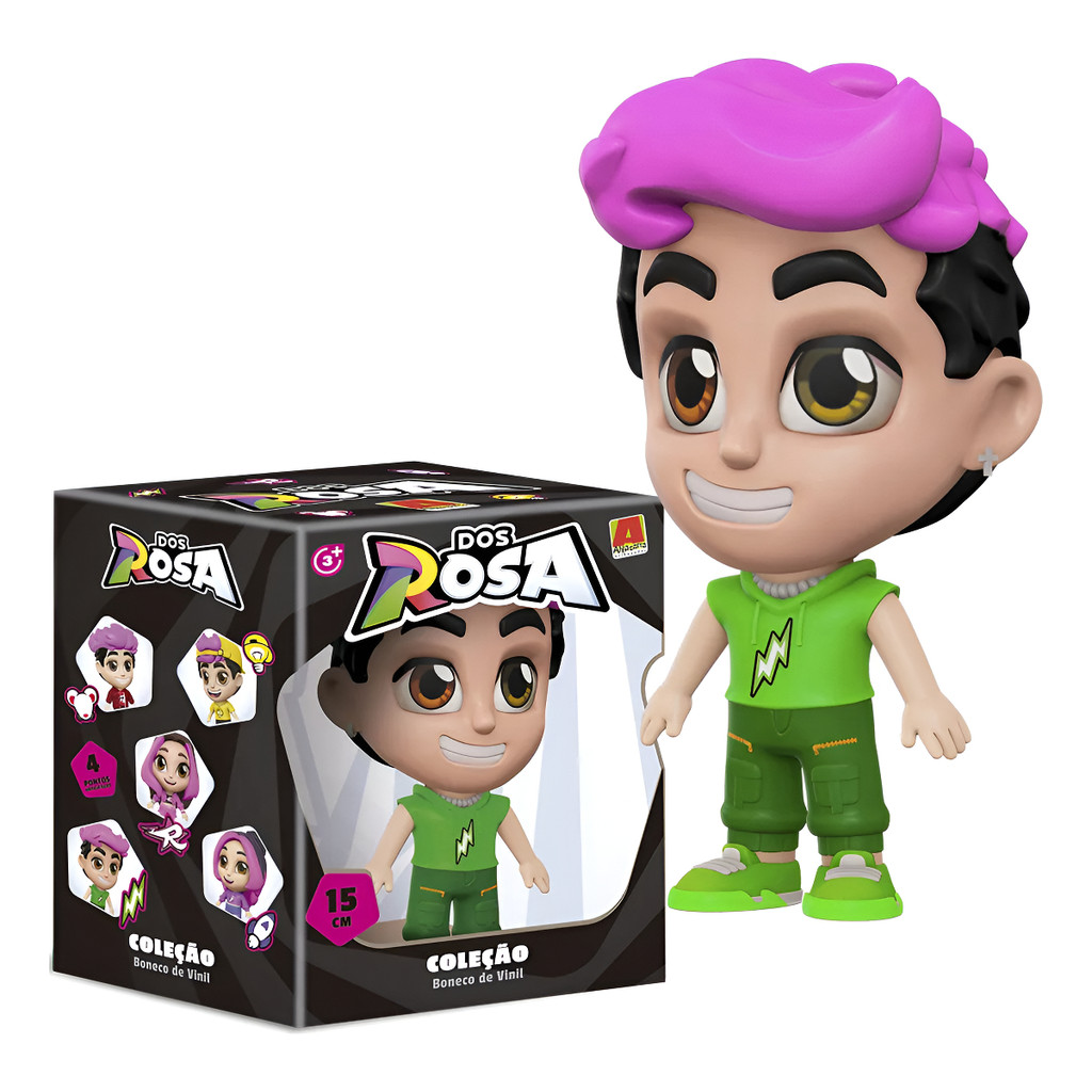 Boneco Void Dos Rosa 15cm Vinil Coleção Youtuber