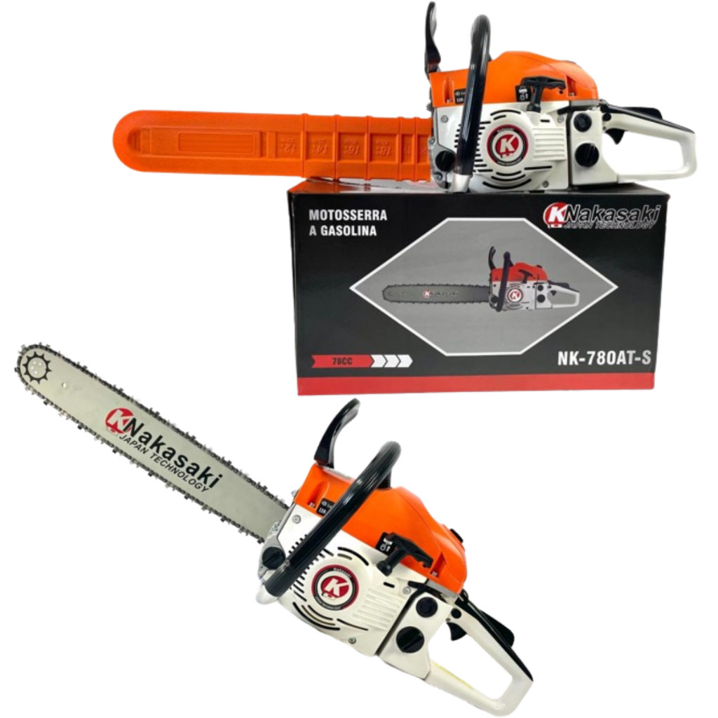MOTOSSERRA A GASOLINA 78CC SABRE 22 POLEGADAS 55CM MOTO SERRA PROFISSIONAL NAKASAKI em Oferta na Shopee