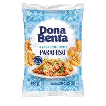 Macarrão com ovos parafuso Dona Benta 500g