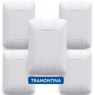 Kit 5 Unidades Placa Cega Espelho Tampo Tomada 4x2 Aria Acabamento Parede -Tramontina em Oferta na Shopee