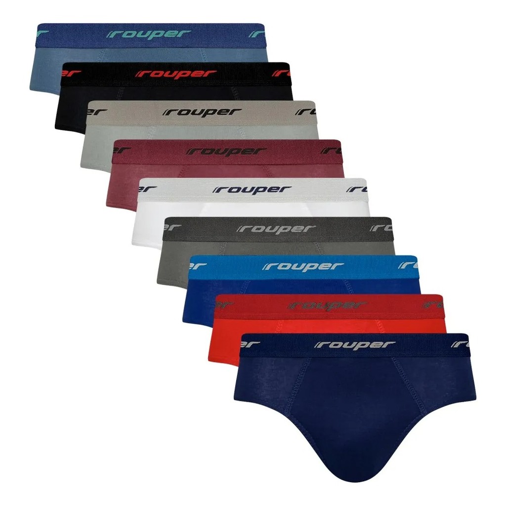 Kit 6 Cuecas Rouper Slip Algoão Premium Adulto Toque Macio em Oferta na Shopee