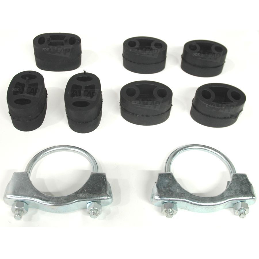 Kit Borracha / Coxim Abraçadeira Escapamento Novo Corsa M13