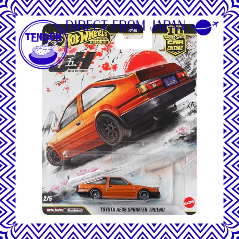 Hot Wheels Cultura Automotiva Japan Historics 5 Toyota AE86 Sprinter Trueno Brinquedo Veículo Miniatura A partir de 3