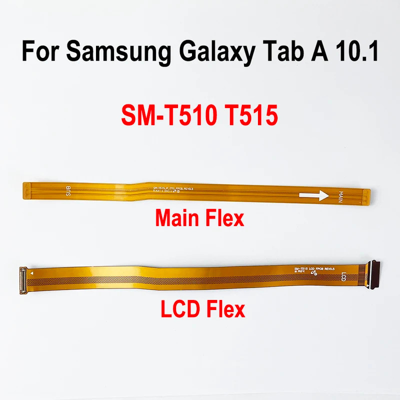 Cabo Flexível da Placa-Mãe para Samsung Galaxy Tab A 10.1 SM-T510 T515, Cabo Flexível Principal para Conexão do LCD, Peç
