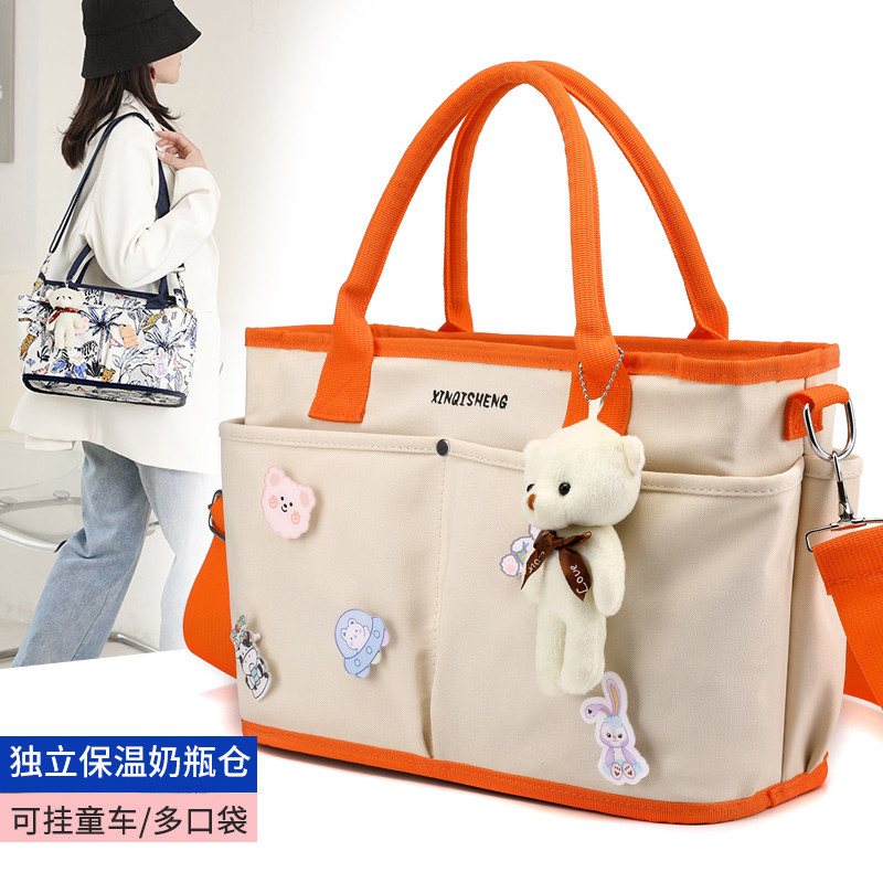 Bolsa para mamãe, bolsa para mãe e bebê, mamãe, conveniente, leve, bolsa de armazenamento para bebês com sacola para beb