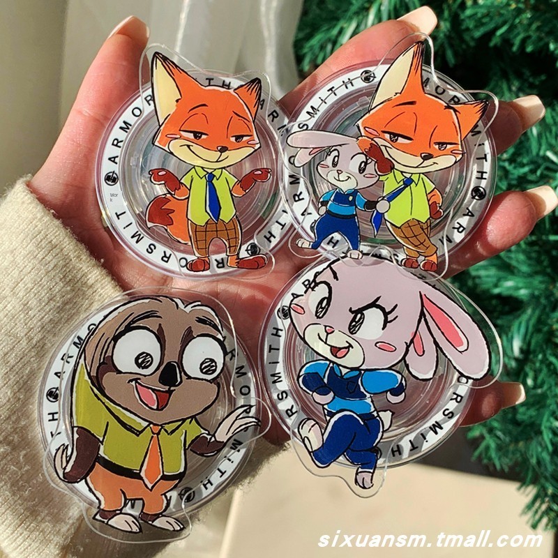 griptok magsafe magsafe popsocket Crazy Animal City Cartoon Cute Fox Nick Judy Rabbit Lightning Sloth magsafe Suporte ma