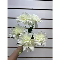 Buquê Artificial de Dália 36cm com 5 Flores para Decoração/0045