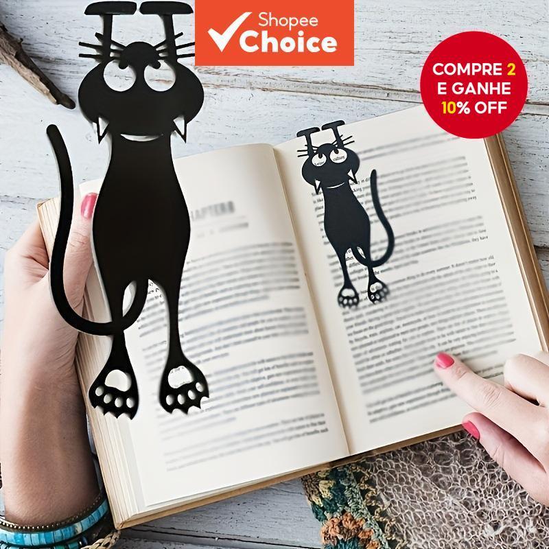 1/3pcs/Set Curious Black Cat Bookmarks Marcadores De Livros De Gato Preto Para Amantes