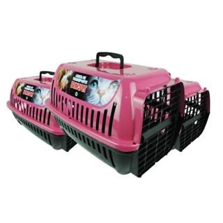Kit 3 Caixa de Transporte Brinqpet Nº 3 Rosa para Cães e Gatos em Oferta na Shopee