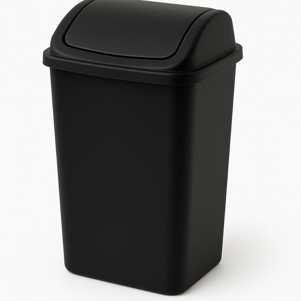 Lixeira Compacta com Tampa Vai e Vem 5,5L Multiuso Colorida Ideal para Pia, Lavabo, Mesa, Quarto ou Cozinha