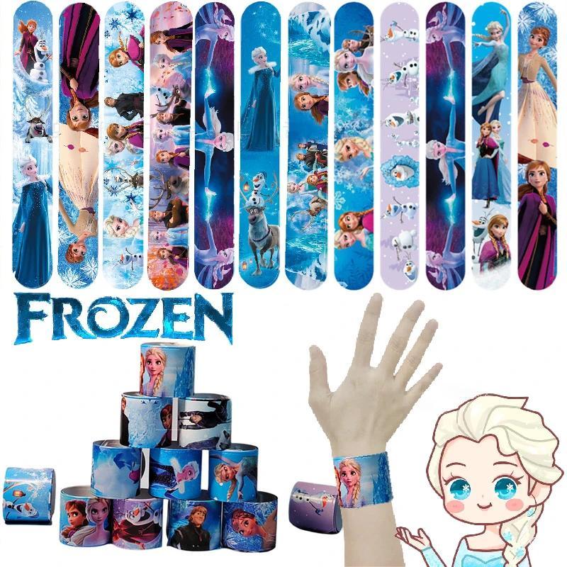 Aleatório 6/12 Pçs Disney Anime Congelado Elsa Círculo Pulseira Infantil Kawaii Anna Princesa Dos Desenhos Animados Pres