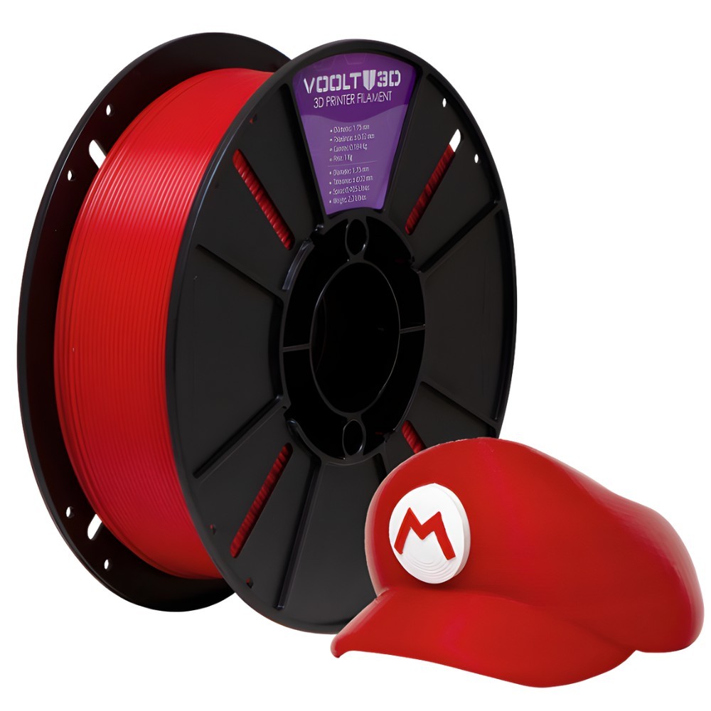 Filamento Impressão 3D Voolt Pla Vermelho 1Kg em Oferta na Shopee