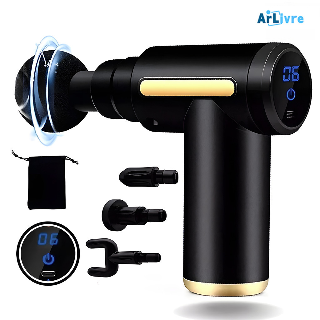 Massageador Elétrico Alta Frequência Profissional Muscular Massagem em Oferta na Shopee