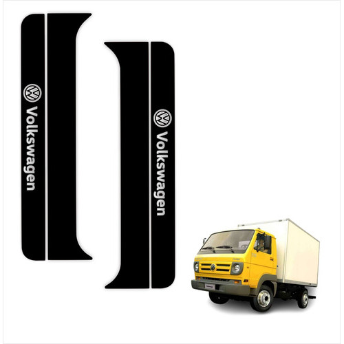 Adesivo Coluna Porta Compatível Vw Worker Titan Delivery Preto