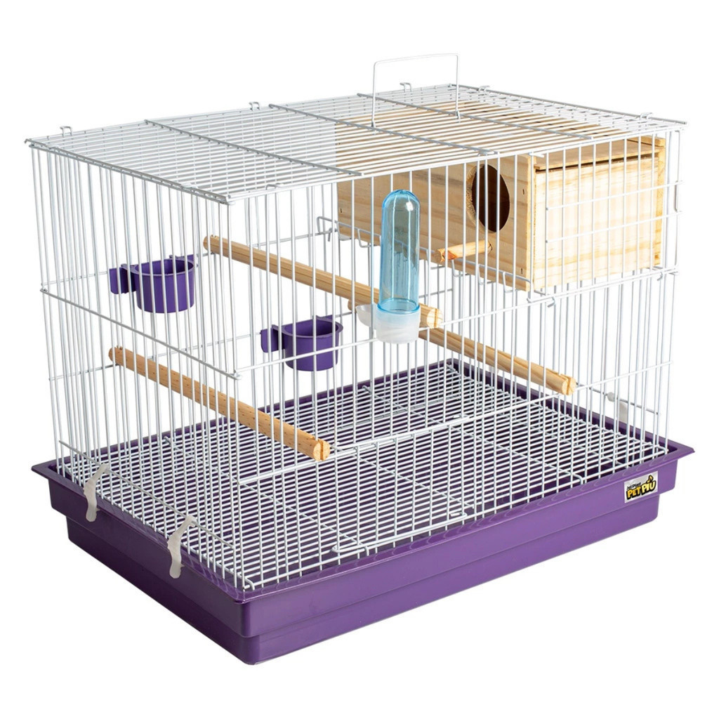 Criadeira Gaiola Grande Para Calopsita Com Ninho Segurança Jel Plast Pet Piu Completa C/ Acessorios Bebedouro Comedouro em Oferta na Shopee