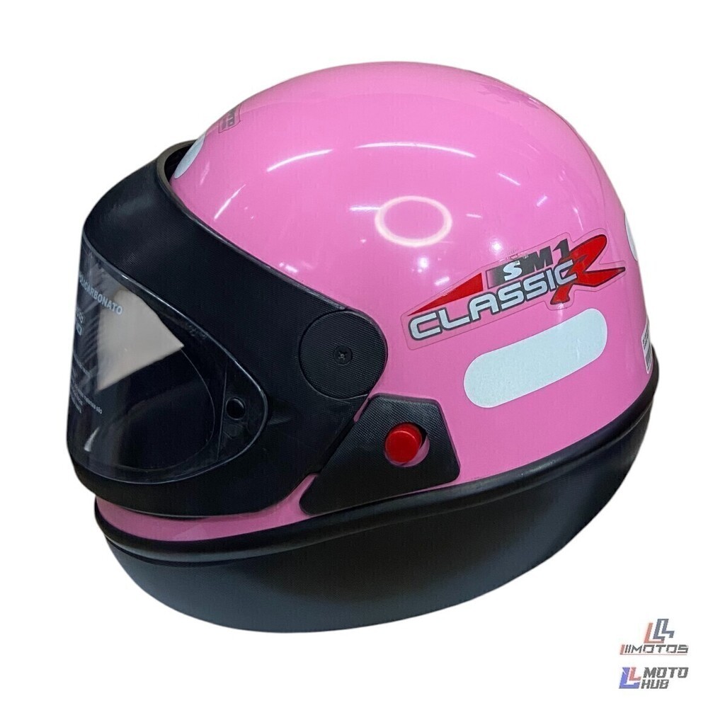 Capacete San Marino Classic Rosa Taurus Tamanho 58