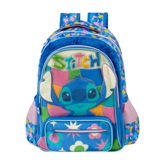 Mochila Escolar Feminina Infantil Stitch Azul em Oferta na Shopee