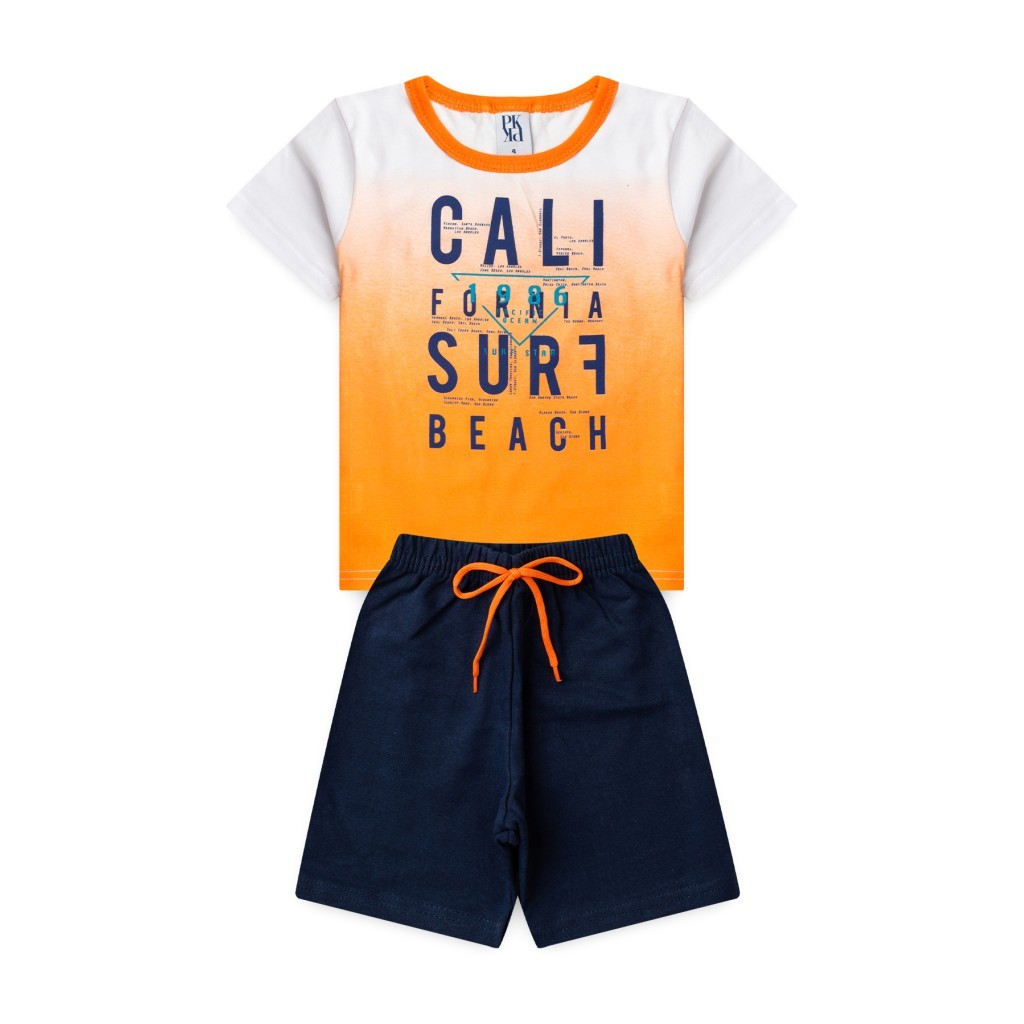Conjunto Infantil Masculino Surfe Na Califórnia em Oferta na Shopee