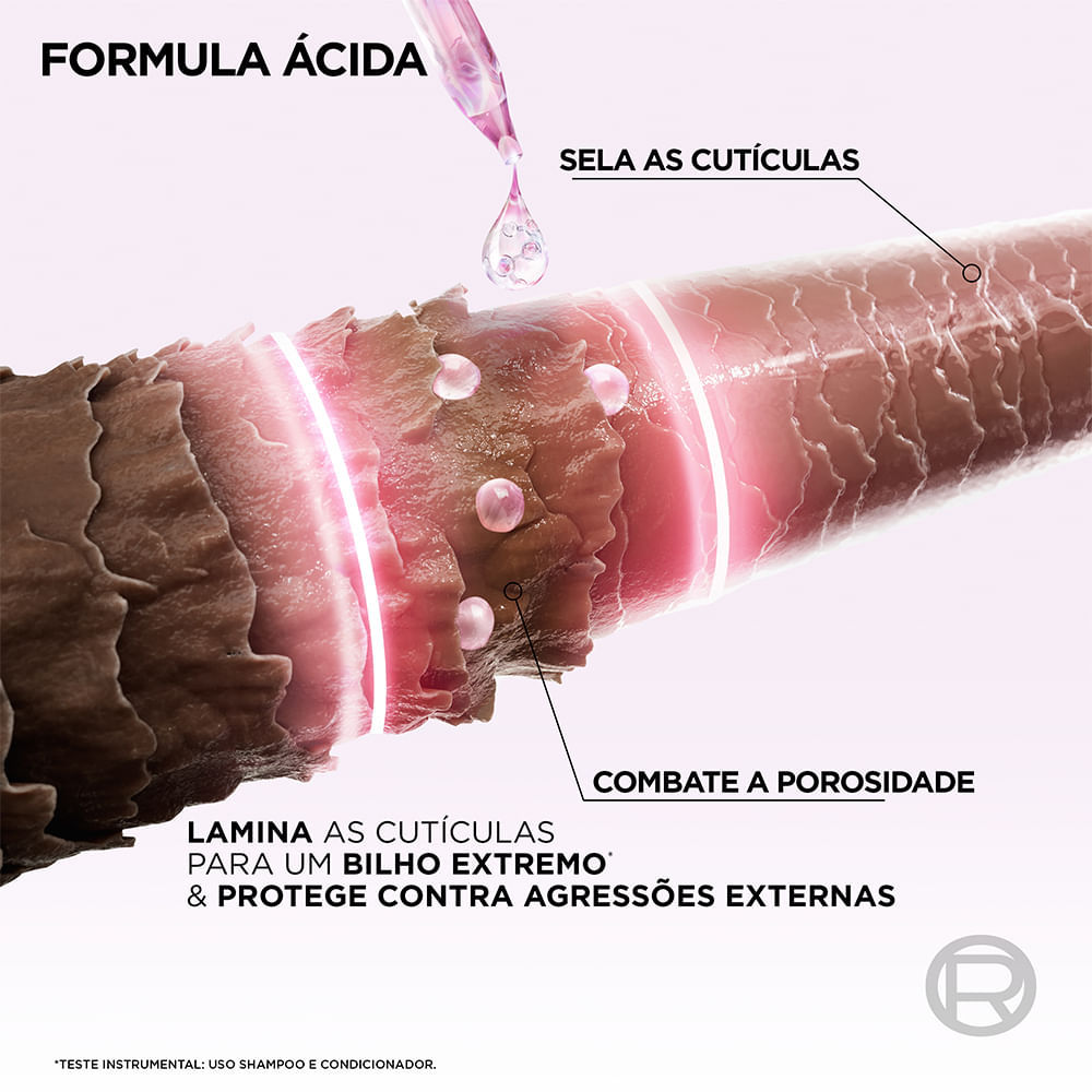 Detalhes do Creme Para Pentear Elseve Glycolic Gloss 250ml