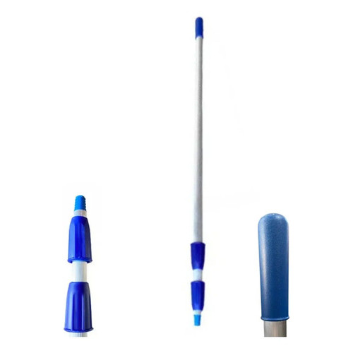 Cabo Extensor Longo Telescópio Alumínio Com Regulagem 2mts