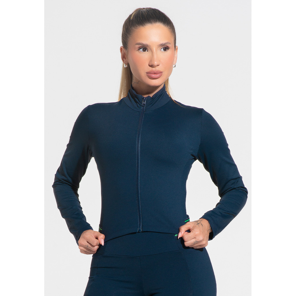 CASACO FITNESS FEMININO COM ELÁSTICO ACTIVITY DLK