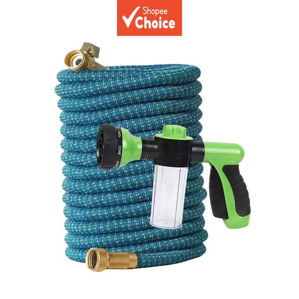 Mangueiras De Jardim Expansíveis , Pacote Com 2 | Conector Eua De 3/4 " Pistola De Água Multimodo Bico De Pulverização B