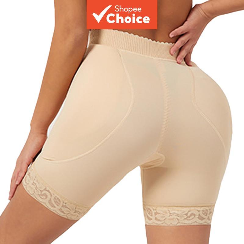 Cueca Feminina Modeladora de Cintura Alta com Enchimento para Realce dos Quadris
