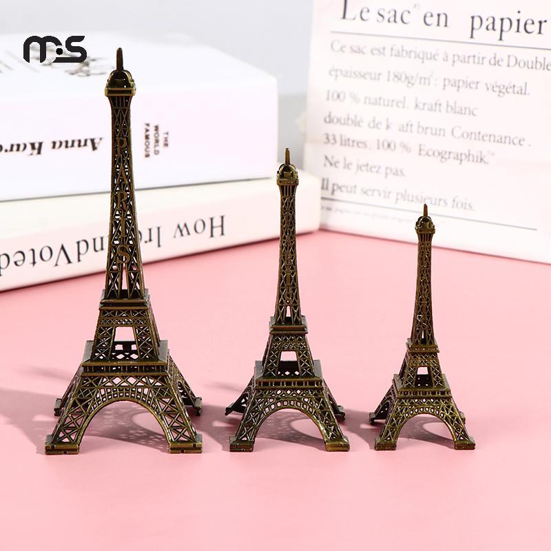 [Macrostars] Modelo Retrô Da Torre Eiffel De Paris Mesa De Casa Estátua De Metal Em Bronze Decoração De Estatueta [PH]