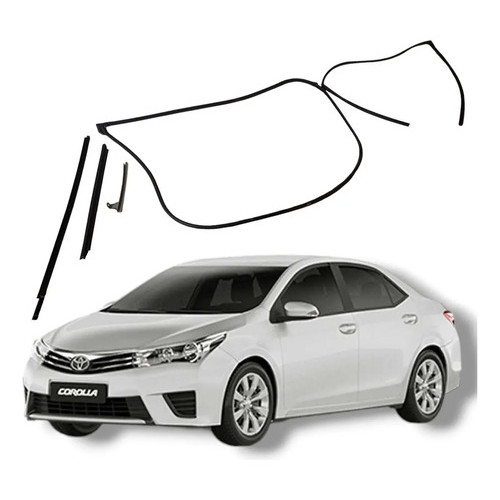 Jogo Borracha Porta Dianteira Esquerda Toyota Corolla 2016
