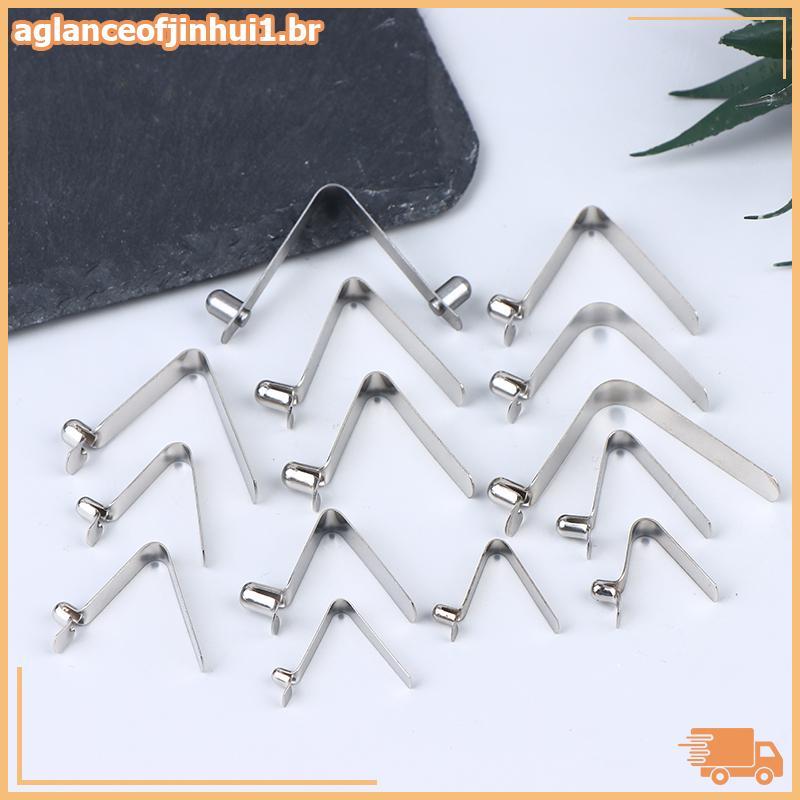 [AGBR] 10 Unidades V Snapshot Lo The Kayak Paddle Plate Tent Pole Single/Double-Button Flo Clipe De Mola De Posicionamen