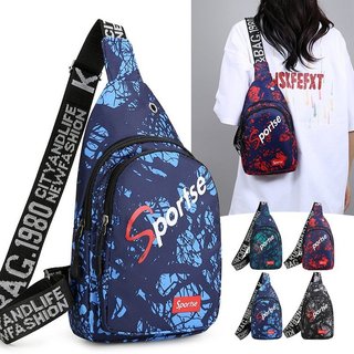 Saco de peito masculino saco do mensageiro feminino ins na moda ombro estudante mochila esportes cintura saco portátil O