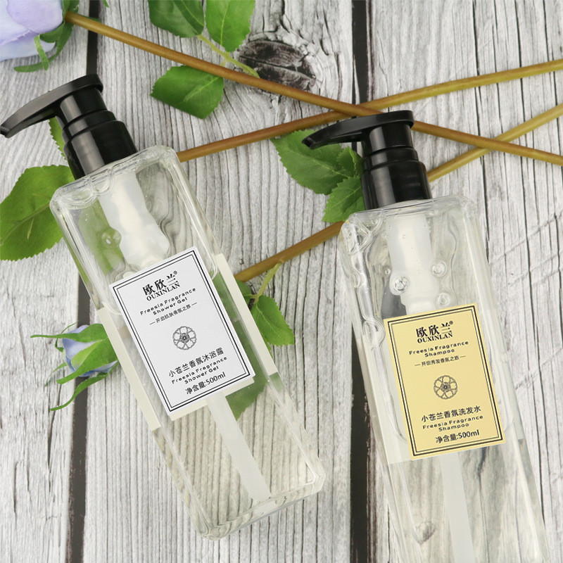 Influenciador mesmo estilo Wash Care Series Fragrância Freesia Shampoo Fragrância Perfume de longa duração Gel de banho