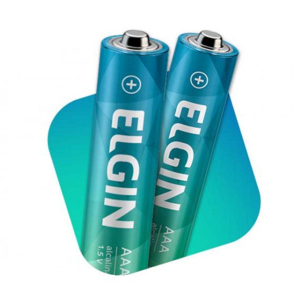 Pilha alcalina palito AAA com 2 unidades - Elgin