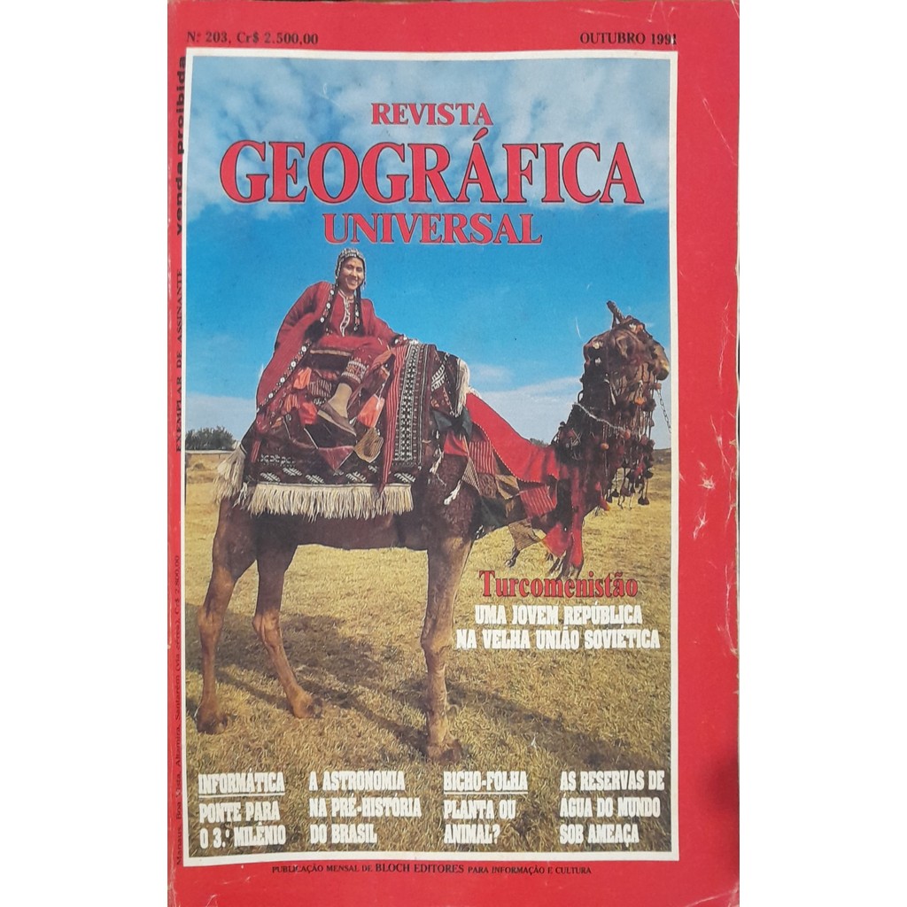 Revista Geográfica Universal nº 203 Outubro 1991 de Bloch 8000732